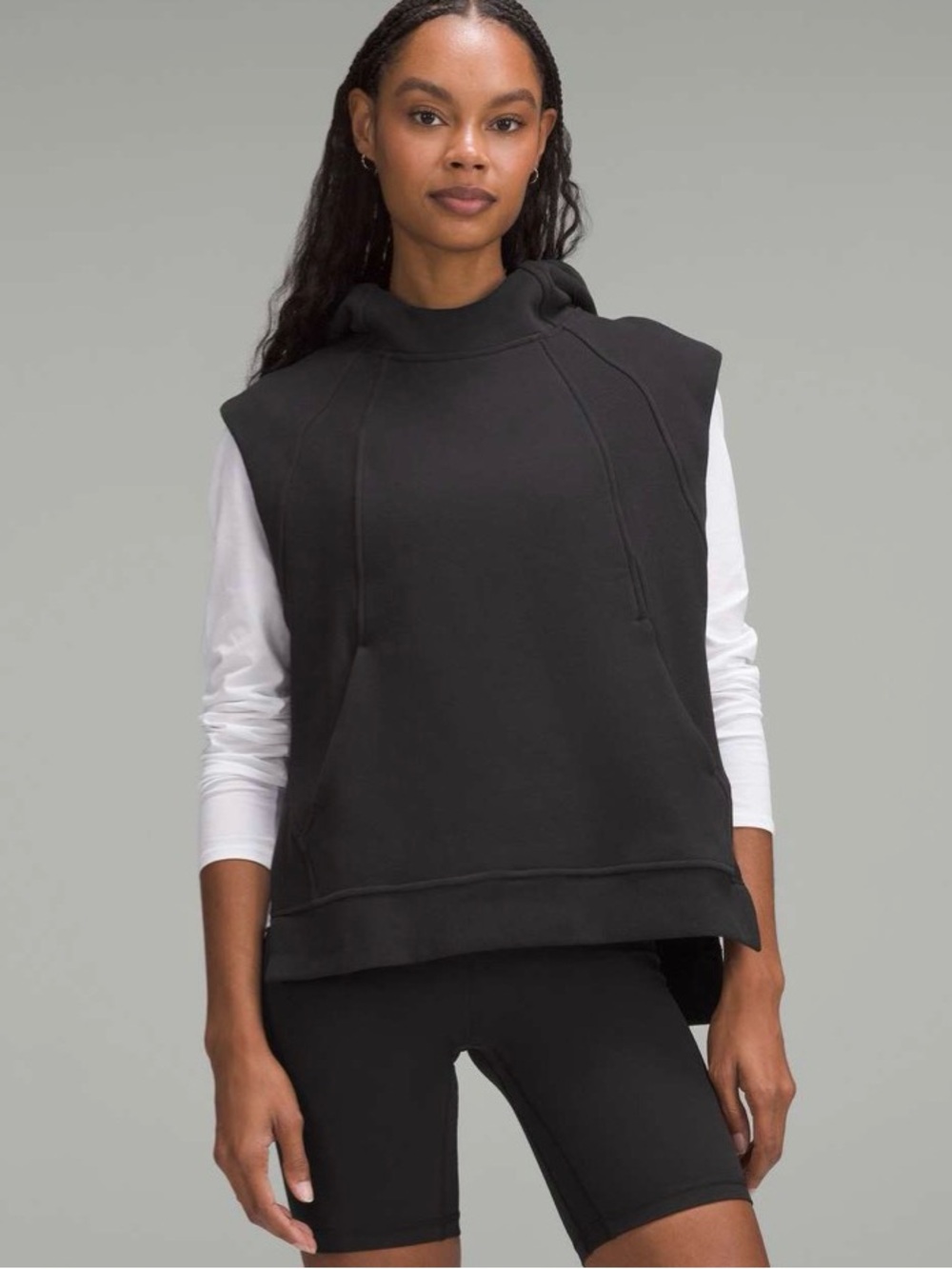 Lululemon Scuba Pullover Sleeveless Hoodie Black